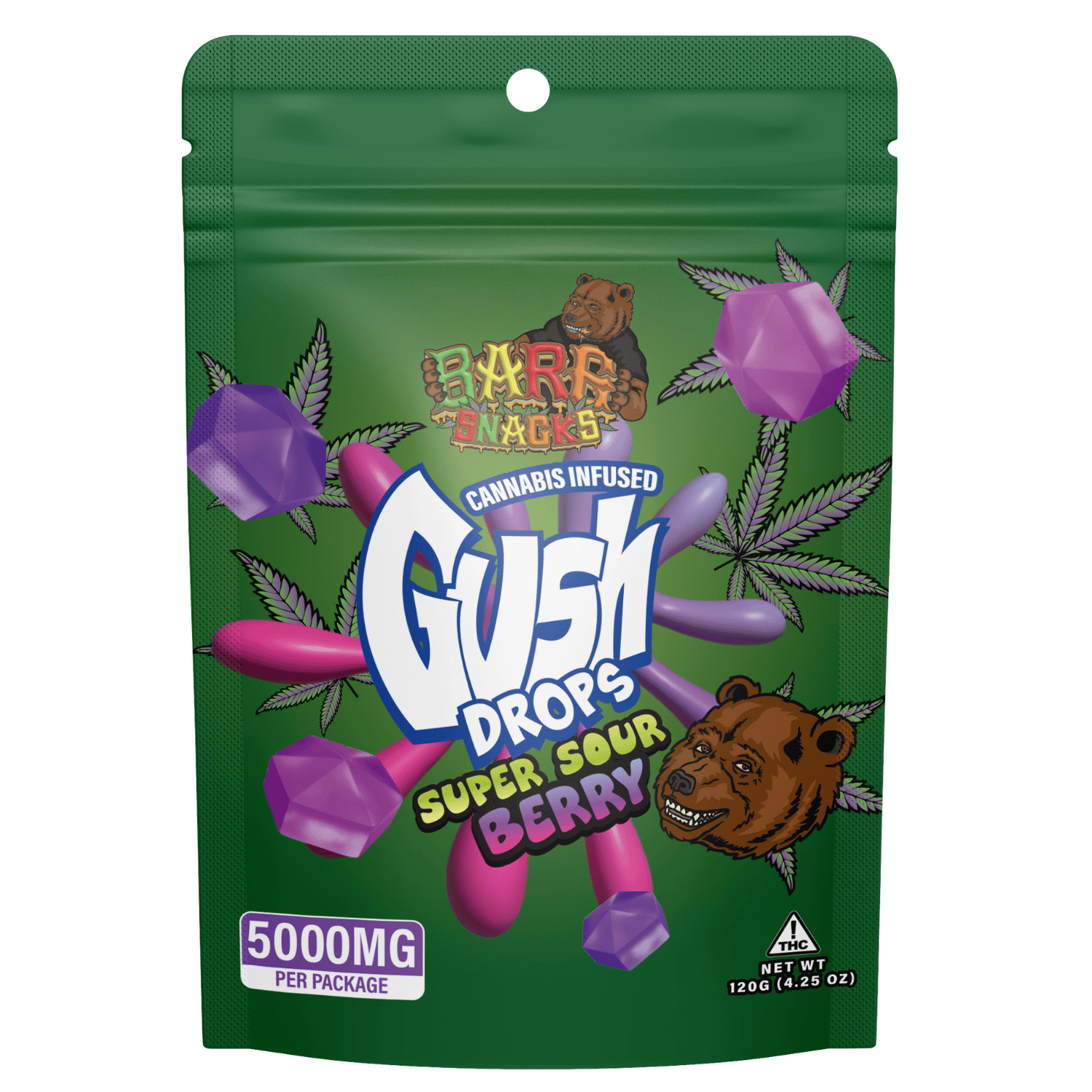 BARE SNACKS – GUSH DROPS SOUR BERRY - Barewoods