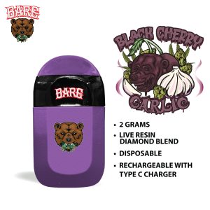 BARE VAPE PURPLE BLACK CHERRY GARLIC - Barewoods