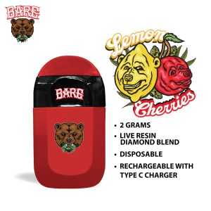 BARE VAPE RED LEMON CHERRIES - Barewoods