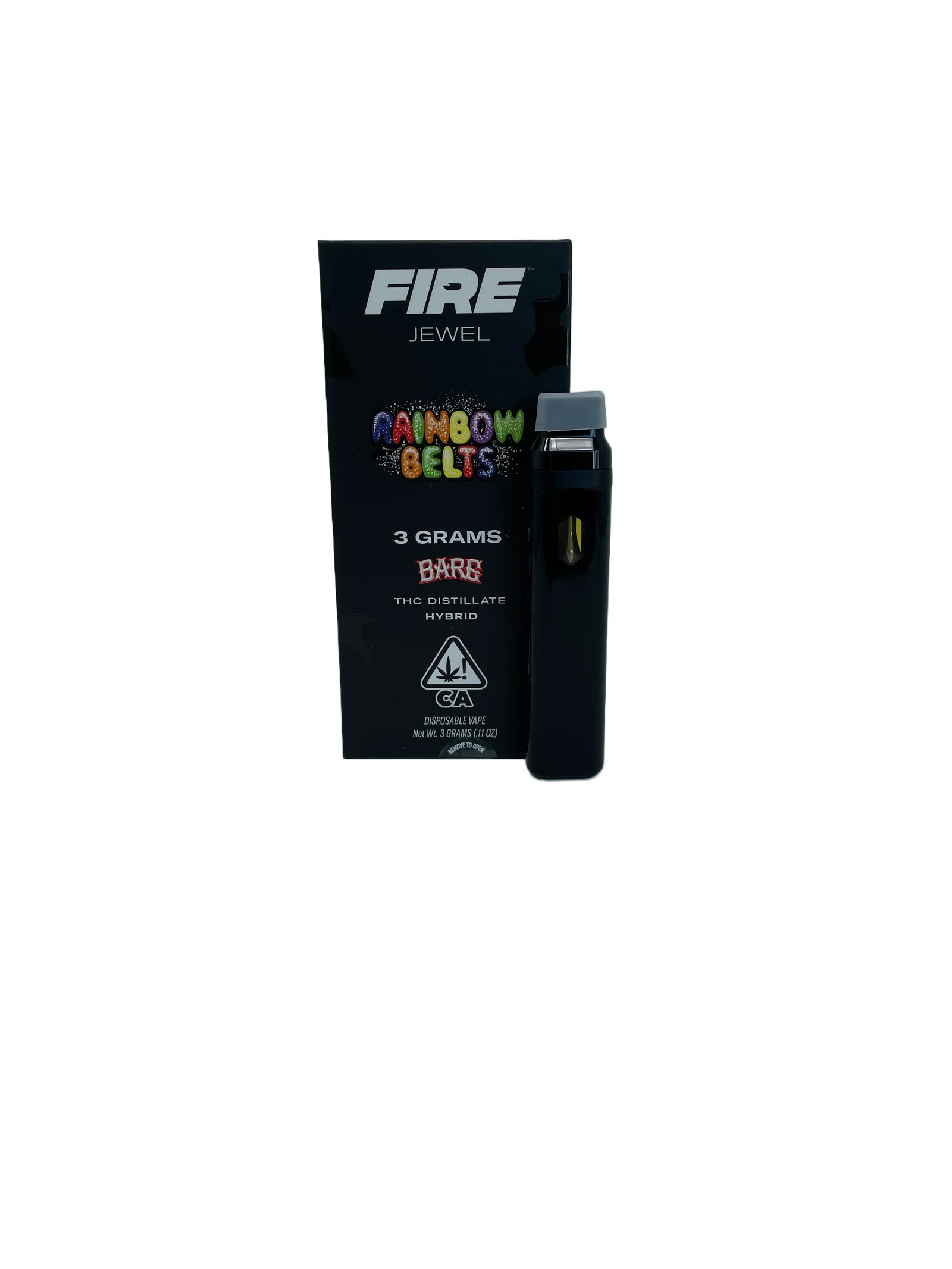 Fire Jewel 3 Gram Disposable Vape – Rainbow Belts - Barewoods
